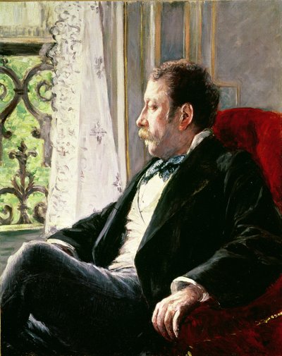 Ritratto di un uomo da Gustave Caillebotte