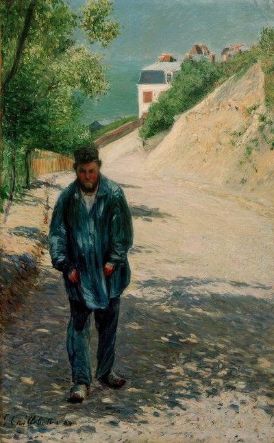 Père Magloire sulla strada tra Saint-Clair e Étretat da Gustave Caillebotte