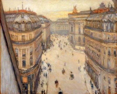 Rue Halévy, vista da un sesto piano da Gustave Caillebotte