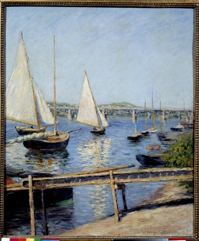 Barche a vela ad Argenteuil da Gustave Caillebotte