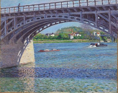 Il ponte di Argenteuil e la Senna da Gustave Caillebotte