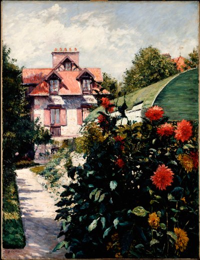 Le dalie, giardino di Petit Gennevilliers, 1893 da Gustave Caillebotte