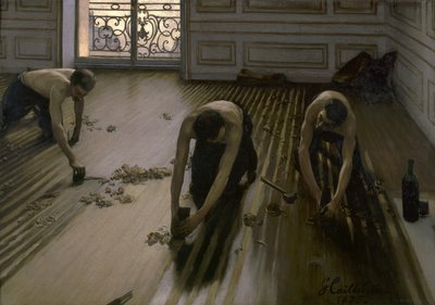 I raschiatori di pavimenti, 1875 da Gustave Caillebotte