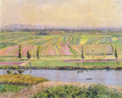 La pianura di Gennevilliers dalle colline di Argenteuil, 1888 da Gustave Caillebotte