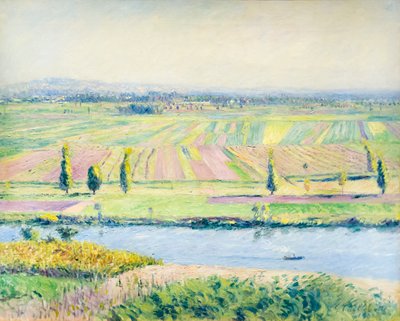 La pianura di Gennevilliers dalle colline di Argenteuil da Gustave Caillebotte