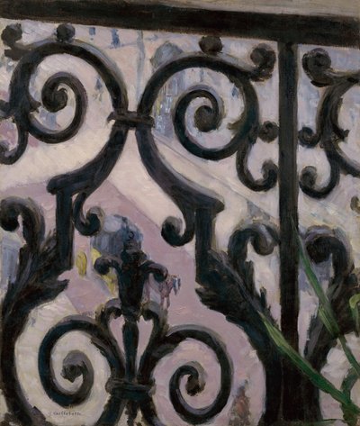 Vista da un balcone da Gustave Caillebotte