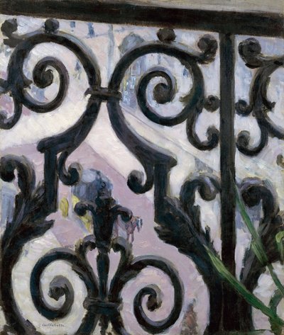 Vista dal balcone - Peinture de Gustave Caillebotte (1848-1894) da Gustave Caillebotte