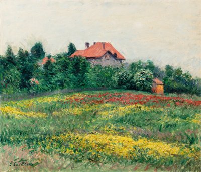 Il giardino selvaggio del Petit Gennevilliers da Gustave Caillebotte