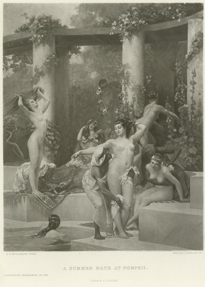 Un bagno estivo a Pompei da Gustave Clarence Rodolphe Boulanger