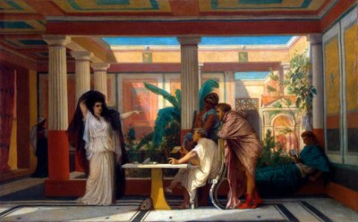 Prova teatrale nella casa di un poeta dell