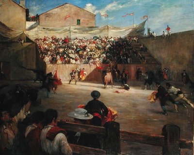 Allenamento di Lotta in Biscaglia, 1888 da Gustave Colin