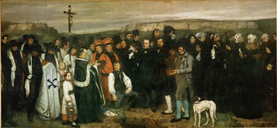 Una sepoltura a Ornans da Gustave Courbet