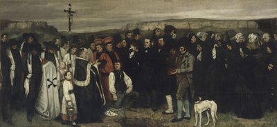 Una sepoltura a Ornans, 1849-1850 da Gustave Courbet