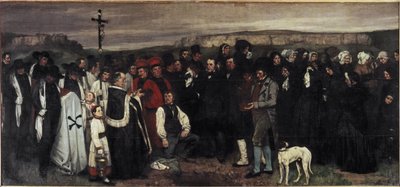 Un funerale a Ornans da Gustave Courbet