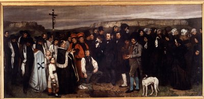 Un funerale a Ornans da Gustave Courbet