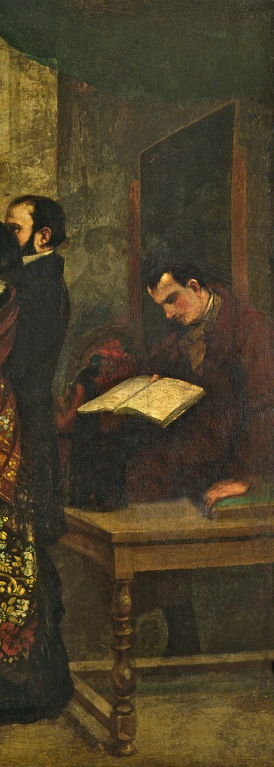 Baudelaire che legge un libro, dettaglio da 