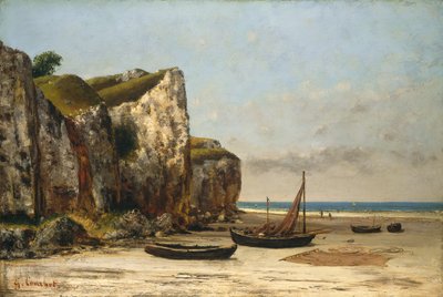 Spiaggia in Normandia da Gustave Courbet