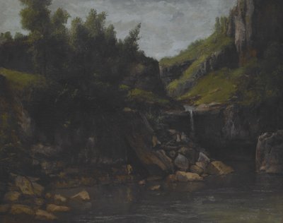 Cascata in un paesaggio roccioso, c.1872-4 da Gustave Courbet