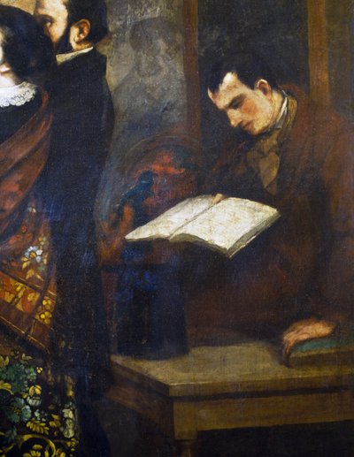 Charles Baudelaire (dettaglio) da Gustave Courbet