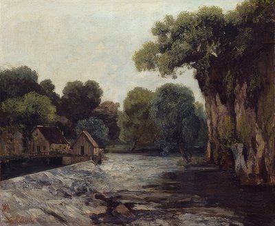 La chiusa del mulino da Gustave Courbet