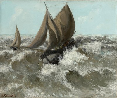 La barca a vela. Circa 1869 da Gustave Courbet