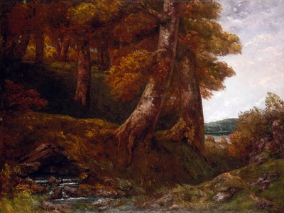 Entrando nella Foresta da Gustave Courbet
