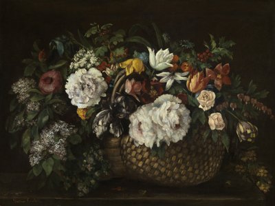 Fiori in un Cestino da Gustave Courbet