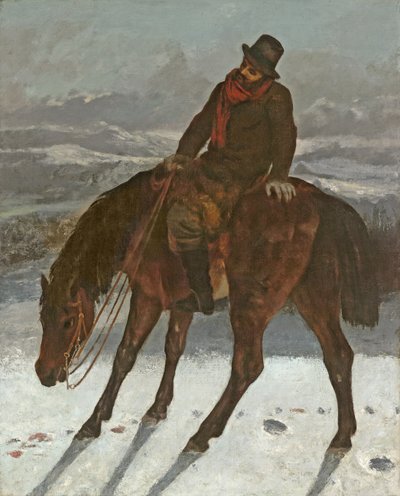 Cacciatore a cavallo, c.1864 da Gustave Courbet