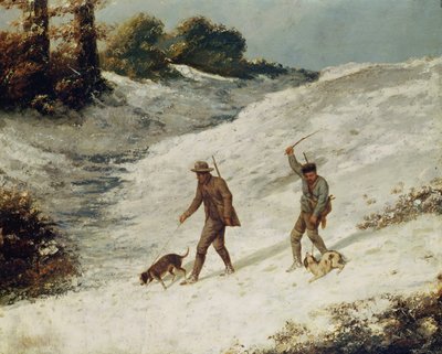 Cacciatori nella Neve o I Bracconieri da Gustave Courbet