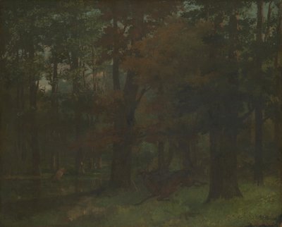 Nella foresta da Gustave Courbet