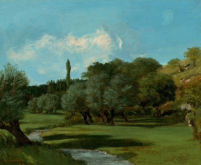 La Bretonnerie nel Dipartimento di Indre, 1856 da Gustave Courbet