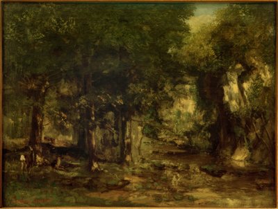 Il ricovero dei caprioli al ruscello di Plaisir-Fontaine da Gustave Courbet