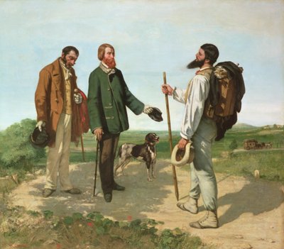 La Rencontre, o Bonjour Monsieur Courbet da Gustave Courbet