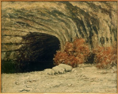 La sorgente della Loue, inverno da Gustave Courbet