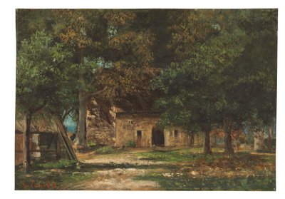 Il giardino della madre Toutain a Honfleur da Gustave Courbet