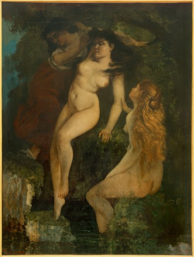 Le tre bagnanti da Gustave Courbet