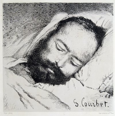 Ritratto mortuario di Proudhon, 20/01/1865 - di Gustave Courbet da Gustave Courbet