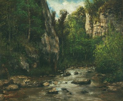 Paesaggio vicino a Puit Noir presso Ornans da Gustave Courbet