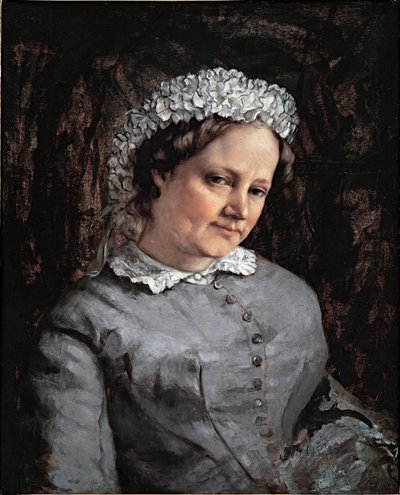 Ritratto di Euphrasie Proudhon (olio su tela) da Gustave Courbet
