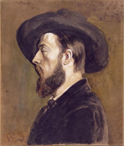 Ritratto di Johan Barthold Jongkind 1819-1891 da Gustave Courbet