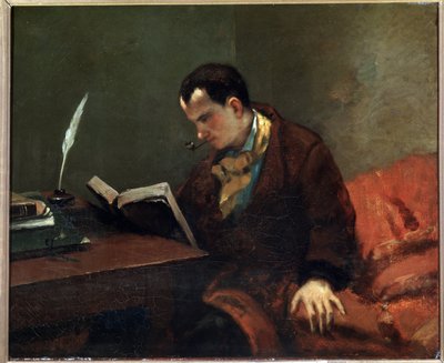 Ritratto del poeta Charles Baudelaire da Gustave Courbet
