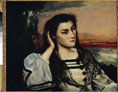Rêverie Ritratto di Gabrielle Borreau da Gustave Courbet