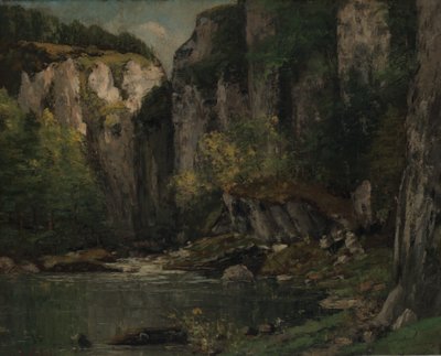 Fiume e rocce da Gustave Courbet