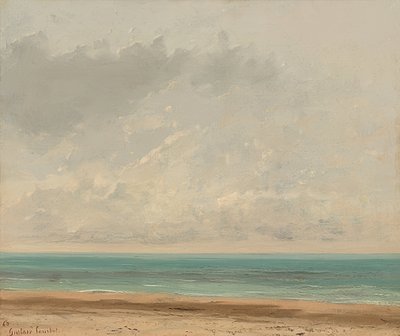 Mare calmo. 1866 da Gustave Courbet