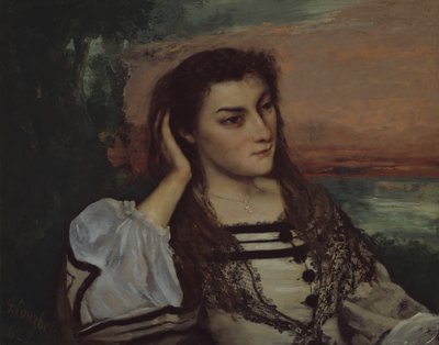 Rêverie (Ritratto di Gabrielle Borreau) da Gustave Courbet