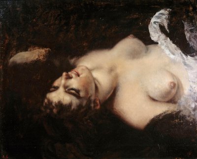Studio per la donna con il pappagallo Il modello potrebbe essere Joanna Hiffernan, detta Jo da Gustave Courbet