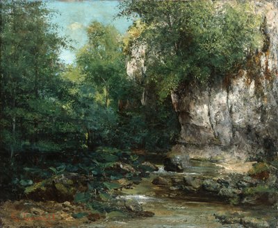 Le rive di un ruscello da Gustave Courbet
