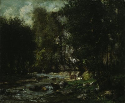 Il Ruscello di Les Puits-Noir da Gustave Courbet