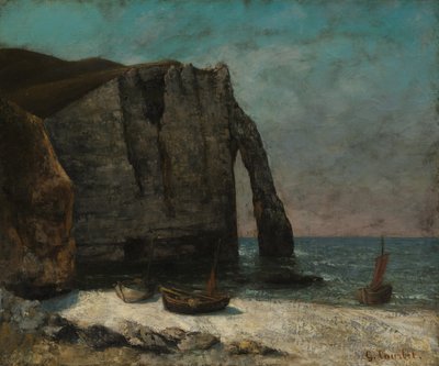 La scogliera di Étretat, dopo il 1872 da Gustave Courbet
