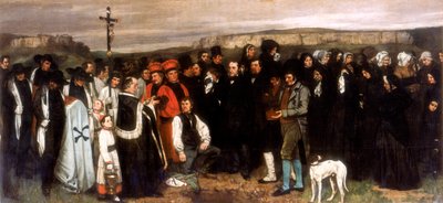 Il funerale a Ornans, 1850 da Gustave Courbet